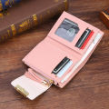 Yfashion Women Short Wallet 3-folds PU Leather Horizontal Square Purse ID Bank Card Money Holder. 