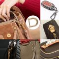 DIY Belt Handle Bag Strap Connector Shoulder Webbing Buckle Detachable Bag Loop D Ring Buckle Clasp Screw Rings Buckle. 