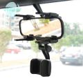 360 Degree Rotation Car Rearview Mirror Mount Mobile Phone Stand Bracket Holder. 