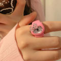 Sanrio Hello Kitty Finger Watch Cute Girl Quartz Watch Ring Hip Hop Accessories Fashion Jewelry Watch Ring Jewelry Children Gift. 