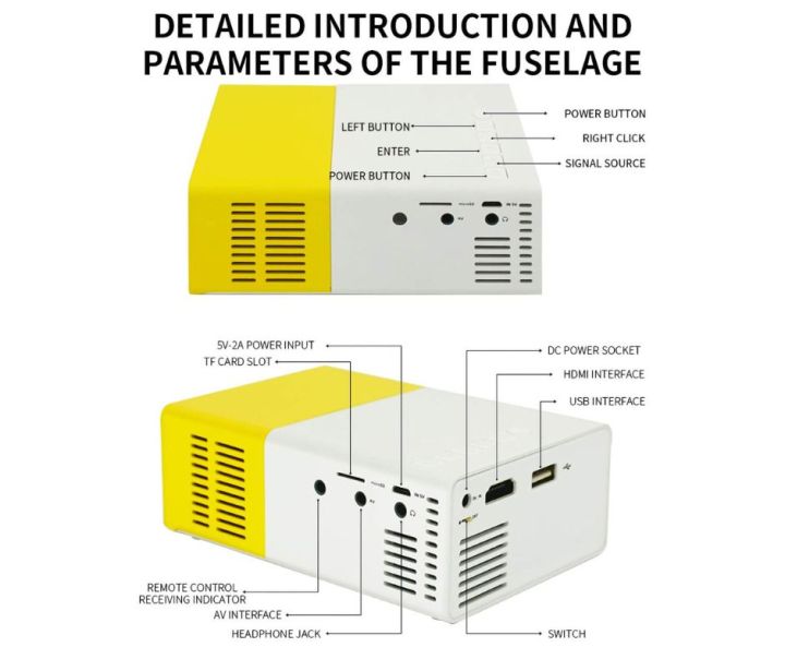 Projector%20YG300%20Pro%20LED%20Mini%20Projector%201080P%20Full%20HD%20Supported%20HD/M%20USB%20AV%20TF%20PS4%20Portable%20Home%20Media%20Player%20-%20Image%203