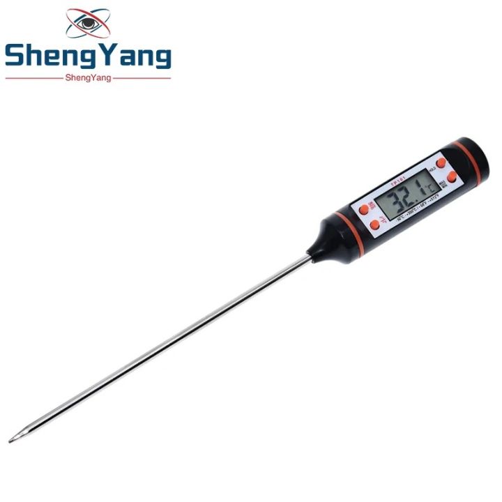 Meter Stock. Cook Digital Meat Thermometer Cooking Food Kitchen BBQ Probe Water Milk Oil ...