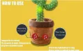 New Arrival’s Plush Dancing Cactus Kid Toy Children Gift Songs Singing Voice Recording Speaking Luminous Twisting Plush Funny Toy. 