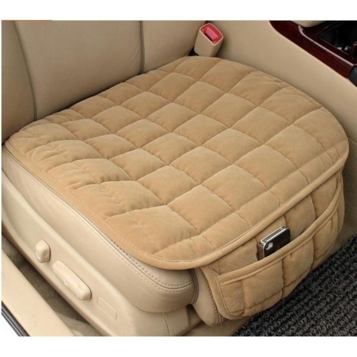 1/2PCS Plush Car Front Seat Cover Seat Vehicle Cushion Anti-slip Universal Front Chair Seat Breathable Pad