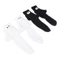 New 2 Pair Funny Magnetic Suction 3D Doll Couple Socks Funny Holding Hands ZU. 