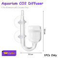 EzyMart - Aquarium CO2 Diffuser Fish Tank CO2 Atomizer with Ceramic Disc Suction Cups Acrylic. 