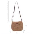 【HOT】 Straw Knitted Purses And Handbags Women Shoulder Bags Straw Woven Side Bag For Ladies Woman Handbag Beach Bag. 