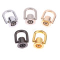 2PCS D-shaped Ring Bag Side Clip Buckles Handbag Chain Handles Connector MKL. 