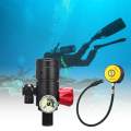 Scuba Regulator Set 1L Safe Scuba Diving Adults Scuba Diving Regulator Diver Black. 