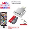 iPhone Mini OTG USB Flash Memory Card Reader For Lightning To TF Micro SD Card Reader For Iphone Ipad Ipod. 