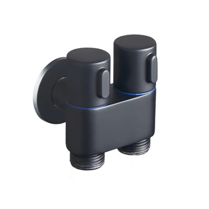 1%20Piece%201%20In%202%20Out%20Diverter%20Angle%20Valve%20Dual%20Control%20Bathroom%20Faucet%20For%20Self-Cleaning%20(Black)%20-%20Image%204