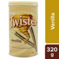 Delfi Twister Wafer Roll With Vanilla Flavored Cream (320g). 