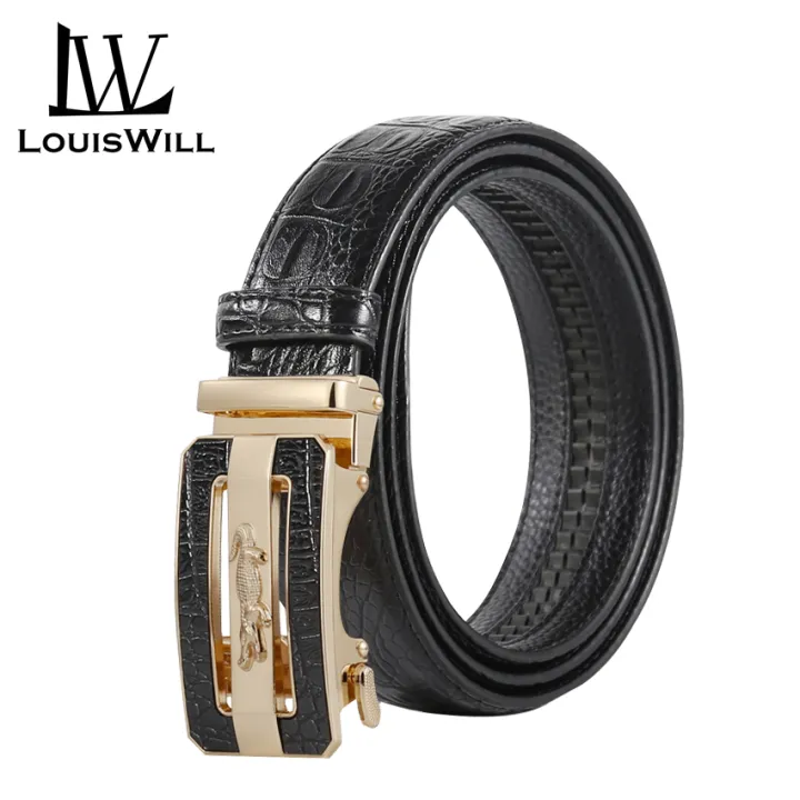 LouisWill%20Men's%20Belt%20Men%20Fashion%20Belt%20Men%20Genuine%20Leather%20Belts%20Crocodile%20Pattern%20Belt%20Whole%20Crocodile%20Leather%20Automatic%20Buckle%20Belts%20Brand%20Luxury%20High%20Quality%20Business%20Strap%20Male%20Waistband%20for%20Men%20-%20Image%203