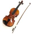Used 4/4 Bestler Violin with leather Hard Case, Soft Case, Bow, Rosin Full Size with Hard Case, Rosin, Bow High Quality Imported Violin For Beginners, Kids & Adults - Kit For Student, Bow - Starter Violins, Wooden Stringed Musical Instruments. 