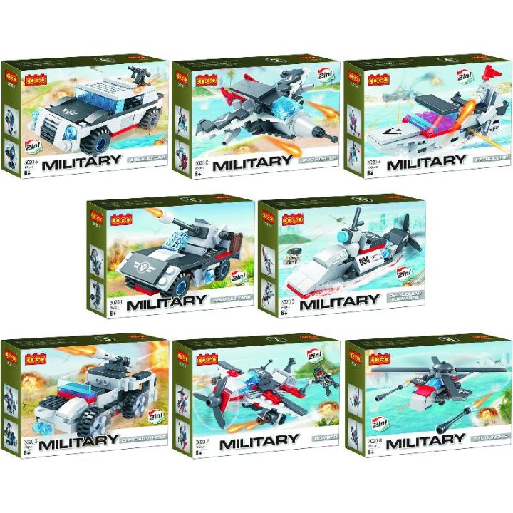 COGO Military Building Blocks Lego Sets for Kids - Educational Assemble Bricks Toys for Kids
