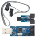 1pcs New USBASP USBISP AVR Programmer USB ISP USB ASP ATMEGA8 ATMEGA128 Support Win7 64K 10Pin To 6 Pin Adapter Board. 