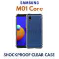 Luxury Shockproof Clear Case For Samsung Galaxy M01 Core Back Cover Transparent Silicone Case Soft Airbag Bumper Lens Protection Cute Design For Girls Boys New. 