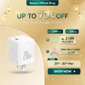 Baseus 20W CN Fast Charger for iPhone 13 Pro Max Type-C PD3.0 QC3.0 Fast Charging for iPad AirPod. 