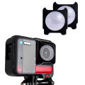 KOKKO 2pcs Panoramic Lens Adhesive Protector Action Camera Accessories Compatible For Insta360 One Rs/r. 