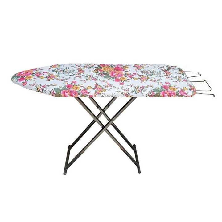 Folding and Adjustable Height Ironing Board Table