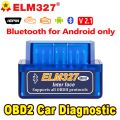 ELM327 V2.1 Version Auto OBD Scanner Code Reader Tool Car Diagnostic Tool Super MINI ELM 327 For Android Xiaomi Huawei - v2.1 Without CD. 
