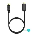 1.8m DP to HDMI Cable Male to Male DisplayPort to HDMI Conversion Video Audio Adapter Cable for PC HDTV Projector Laptop 1080P. 