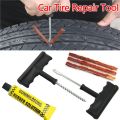 Car Tire Repair Tool Tire Repair Kit Studding Tool Set Auto Bike Tubeless Tire Rubber Strips Stiring Glue Tyre Puncture Plug Garage Car Accessories. 