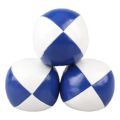 3Pcs Mini Juggling Ball PU Juggling Ball for Beginners Blue and White. 