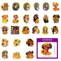 20pcs Sunflower Girls Stickers Yellow Sunflower Stickers for Laptop Scrapbook Journal Kids Girls Boys Stickers. 