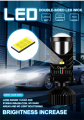 Y6D H4 Hi Lo Beam LED Projector Lens Headlight 90W 12V. 