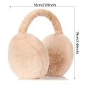 【HOT】 Fashion Unisex Winter Earmuffs Women Men Ear Warmer Plush Solid Color Comfortable Ear Muffs Earflap Earmuffs. 