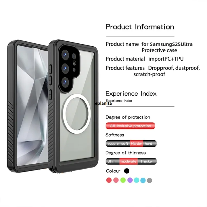 Linman%20For%20Samsung%20Galaxy%20S25%20Ultra%20phone%20case,%20magnetic,%20full%20coverSpecial%20age,%20waterproof%20depth%20of%202%20meters,%20360-degree%20drop%20protection.%20-%20Image%206
