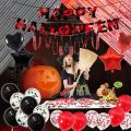 Halloween Scarlet Banner Paper Pull Citi Ghost Festival Theme Party Decoration Supplies Knife String. 