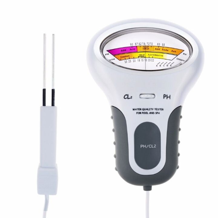 CL2 Chlorine Chlorine Meters PH Tester PH Chlorine 2in1 Water Quality Test Device CL2 Measuring