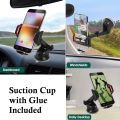 Car Mobile Phone Holder Dashboard Windshield Sturdy Suction Cup Phone Mount Stand 360° Universal Car Phone Holder. 