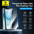 Baseus Tempered Glass for iPhone 16 Pro Max Plus Screen Protector for iPhone 15 14 13 12 11 Pro Max Clear Edge Anti-Peeping Film. 
