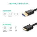 Data Cable Durable USB 3.0 Male A to Micro B Hard Drive Disk Cable. 