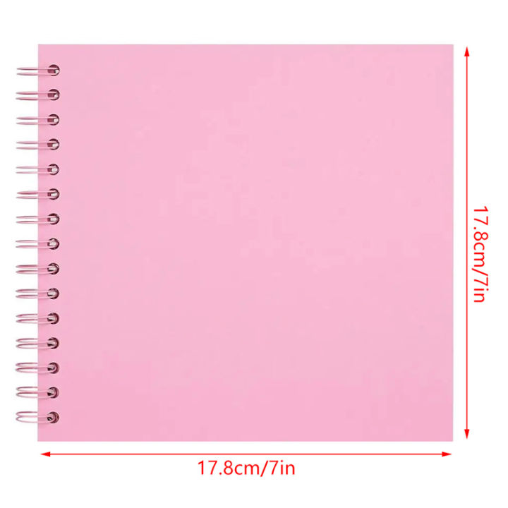 Hard%20Cover%20Blank%20Page%20DIY%20Scrapbook%20Photo%20Album%20With%20Thick%20Pages%207-inch%20Scrapbook%20For%20Wedding%20Anniversaries,%20Family%20Memories,%20And%20Small%20Scrapbooking%20Projects,40%20Pages%20(20%20Sheets)%20-%20Image%202