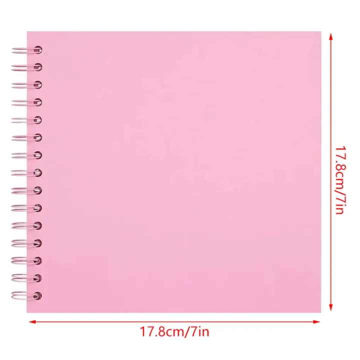 Hard%20Cover%20Blank%20Page%20DIY%20Scrapbook%20Photo%20Album%20With%20Thick%20Pages%207-inch%20Scrapbook%20For%20Wedding%20Anniversaries,%20Family%20Memories,%20And%20Small%20Scrapbooking%20Projects,40%20Pages%20(20%20Sheets)%20-%20Image%202