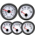 【boost PSI】 52mm turbo boost psi oil temp oil press Air gauge voltmeter tachometer turbo pressure gauge temp Meter + Sensor. 