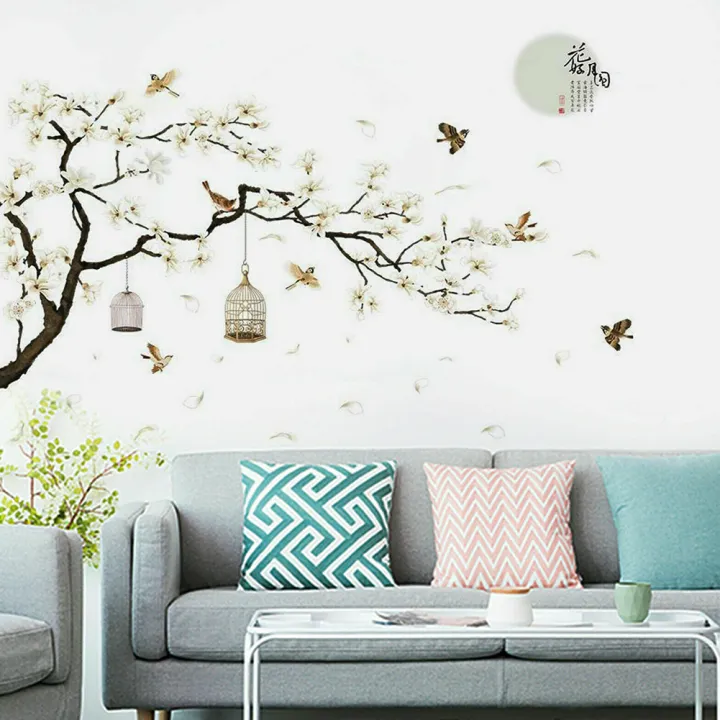 187x128%20cm%20Large%20Size%20Tree%20Wall%20Stickers%20Birds%20Flower%20Home%20Decor%20Wallpapers%20for%20Living%20Room%20Bedroom%20DIY%20Rooms%20Decoration%20-%20Image%205