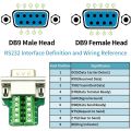 DB9 Solderless RS232 D-SUB Serial to 9Pin Port (2-Male+2-Female). 