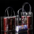 【ALLGOOD】PVC Leak-proof Waterproof Gift Bag Transparent Tote Bags Portable Shopping Bags Snack Drinks Bags in Different Sizes. 