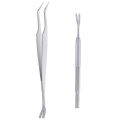 【wholesle668 Store】1pc Pet Treatment Tick Removal Tool  Stainless Steel in 1 Fork Tweezers forCat  Dog Supplies. 