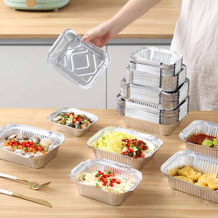 10Pcs%20Rectangular%20Tin%20Foil%20Tray%20Airfryer%20Disposable%20Food%20Containers%20Bowls%20BBQ%20Cake%20Boxes%20Aluminum%20Foil%20Packaging%20Box%20Kitchen%20Tools%20-%20Image%202