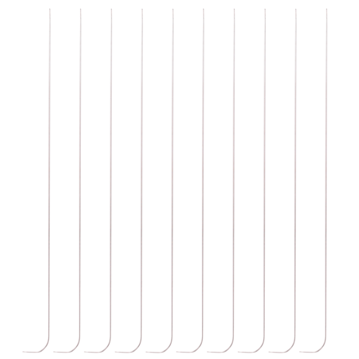 10 Pieces 6 Inches Curved Beading Needle Stainless Bead Spinner Needle String Bead Needle for Spin and String Bead