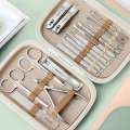 High quality 18-piece set A professional stainless steel nail clipper travel decoration package Nail and foot personal care tool. 