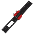 Woodworking Precision Pocket Ruler Aluminum Slide Ruler Inch & Metric T-Type Scribing Ruler Square Layout Tool. 
