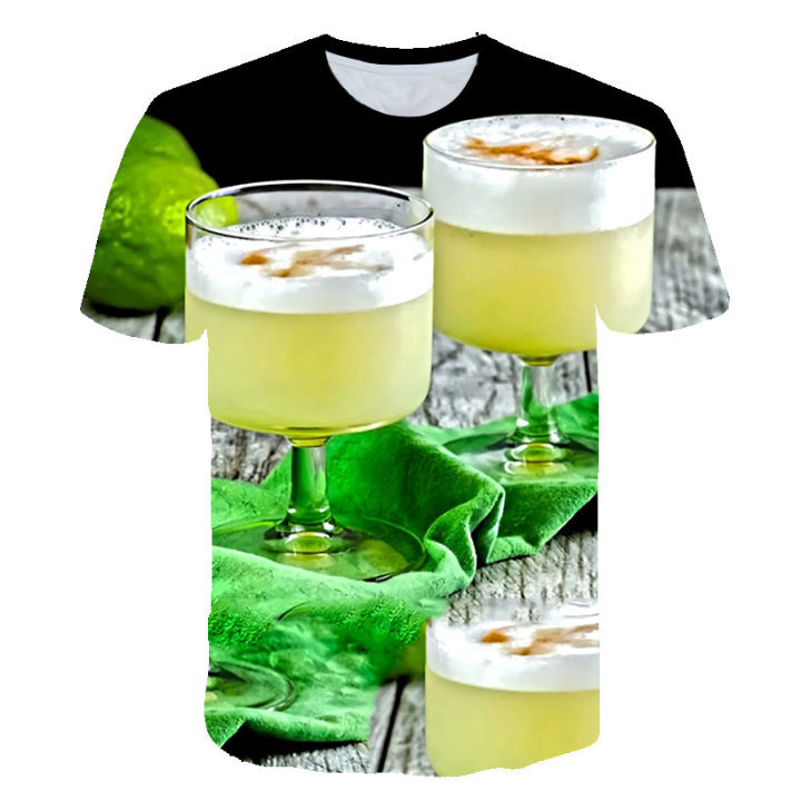 Summer%20Cool%20Beer%20Bubble%20Men's%20Women's%203D%20Printed%20T%20Shirts%20Personalities%20Fashion%20Tee%20Casual%20Comforts%20O-Neck%20Short%20Sleeve%20Men%20Tops%20-%20Image%206