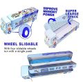 Umadiya® Branded Metal Double Decker Bus Shape Pencil Box for Kids with Moving Tyres & 3 Compartments Pencil Case for Boys & Girls - Blue (Toys & Games). 